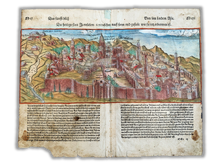 Load image into Gallery viewer, A rare map of the city of Jerusalem