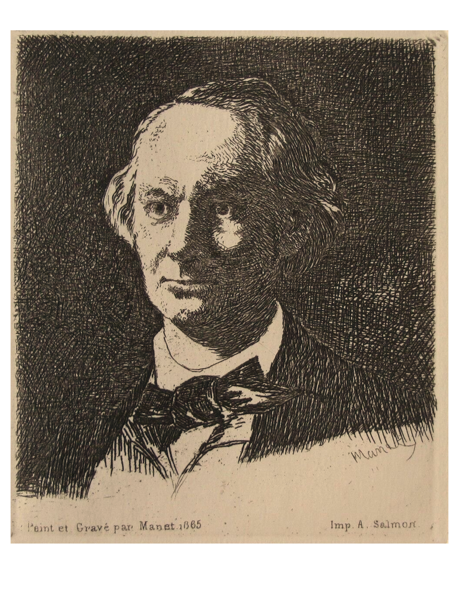 Edouard Manet - PORTRAIT OF BAUDELAIRE